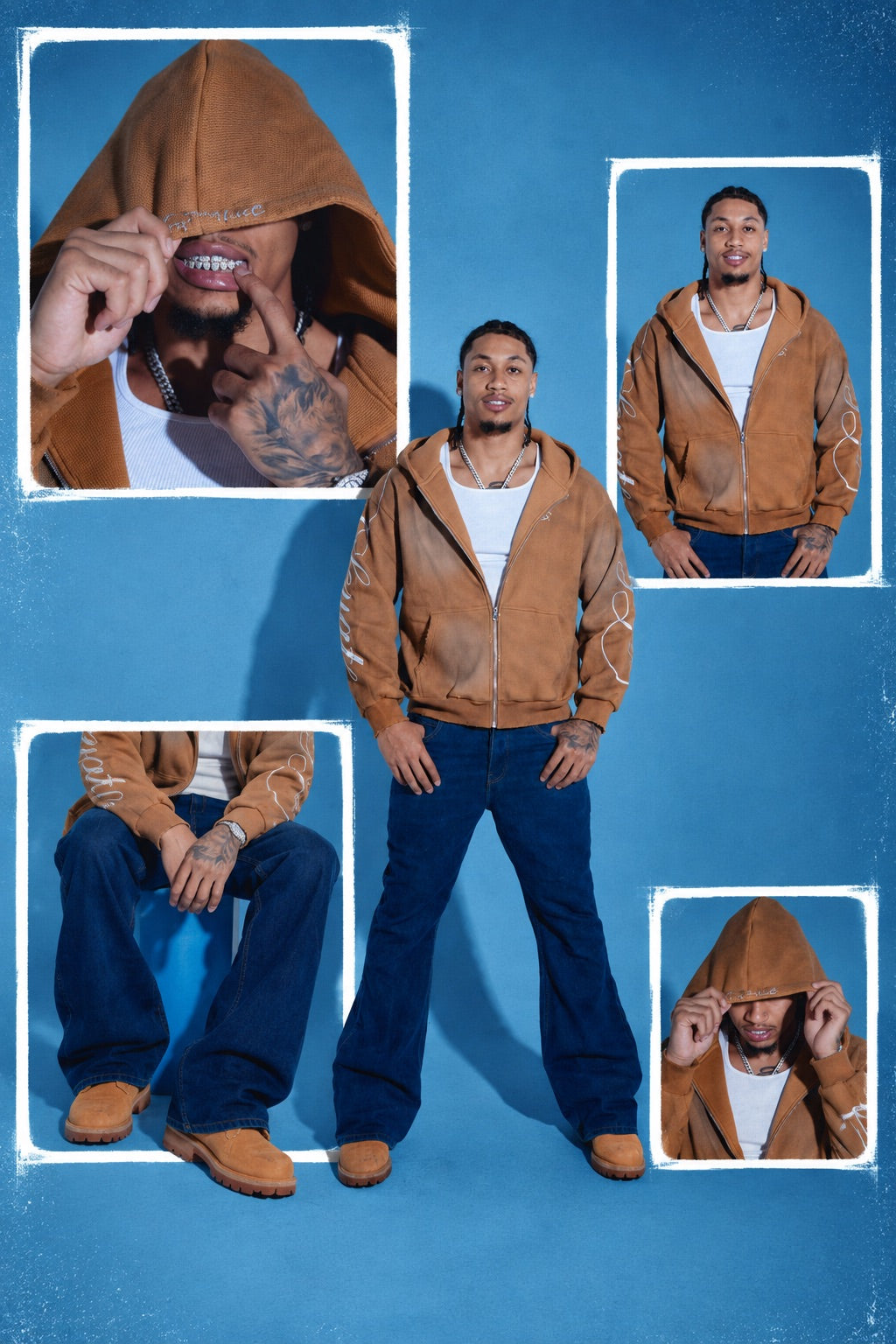 Maple Waffle Knit Hoodie