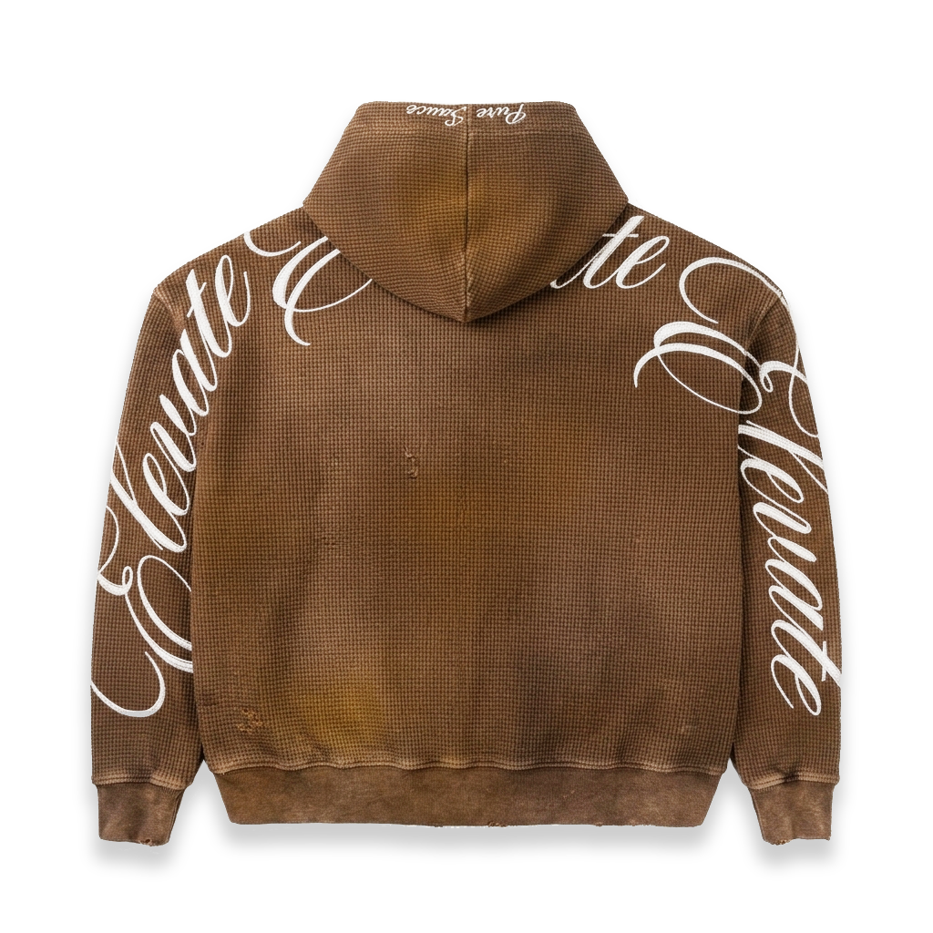 Maple Waffle Knit Hoodie