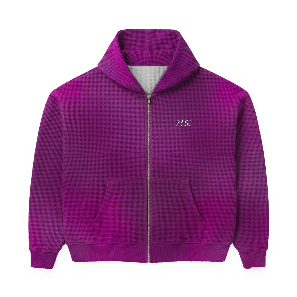 Jelly Waffle Knit Hoodie
